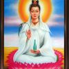 Tranh Phật bà quan âm vẽ bằng sơn dầu tp026