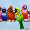 Tranh những chú chim màu sắc THD052