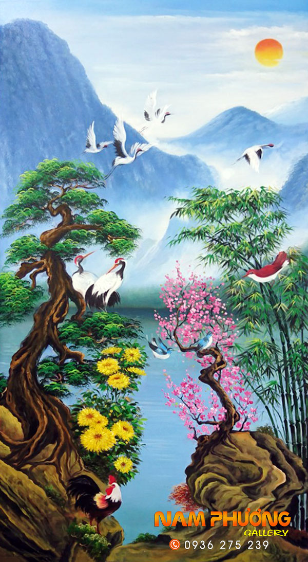 Mua Tranh Phong Thủy Đẹp Nhất Trung Quốc Ở Đâu Là Tốt Nhất? - Siêu thị  tranh sơn dầu Minh Hưng