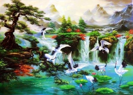 BỨC TRANH PHONG CẢNH SƠN THỦY HỮU TÌNH BỨC TRANH PHONG CẢNH SƠN THỦY HỮU TÌNH