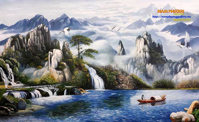Tranh Phong Cảnh Miền Núi Mang Vẻ Đẹp Mới Lạ - Siêu thị tranh sơn dầu Minh  Hưng