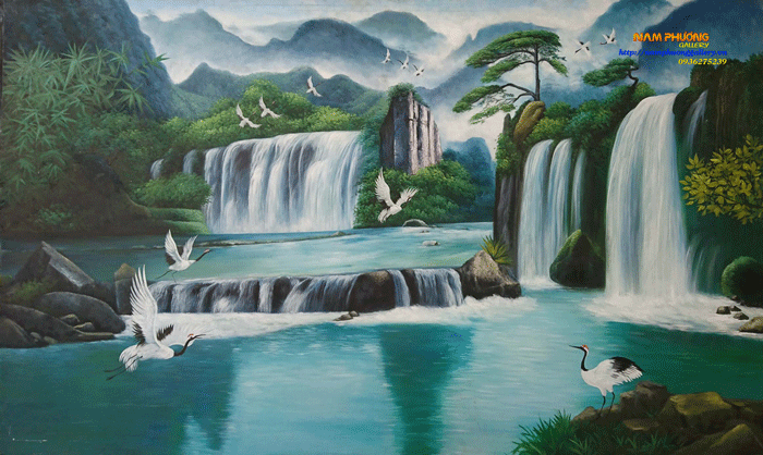 Tranh Phong Cảnh Núi Đồi Mang Thiên Nhiên Đến Ngôi Nhà Bạn - Siêu thị tranh  sơn dầu Minh Hưng