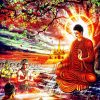 Tranh Phật Bổn Sư Thích Ca giảng đạo