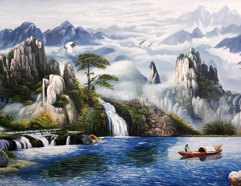 Tranh Phong Cảnh Sơn Thủy Hữu Tình