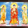 Tranh vẽ Tam Thế Phật TP001