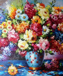 Tranh bình hoa sơn dầu tsd321