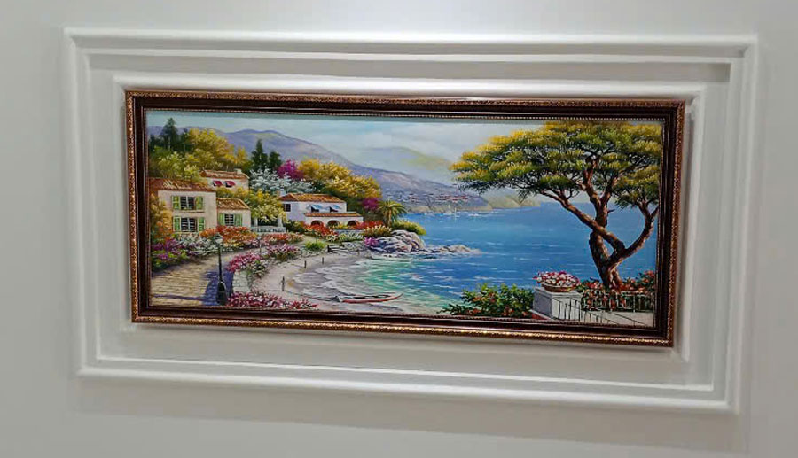 Tranh sơn dầu cảnh biển Địa Trung Hải STT509 3 17