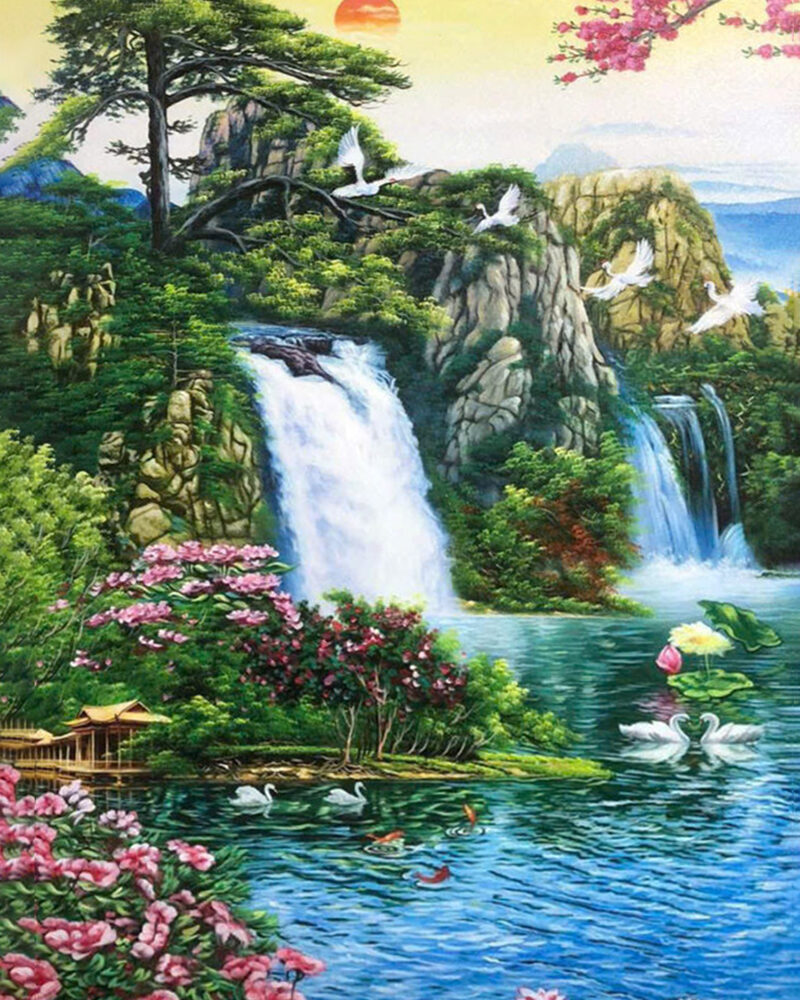 Tranh sơn dầu Phong Cảnh Hữu Tình STT524