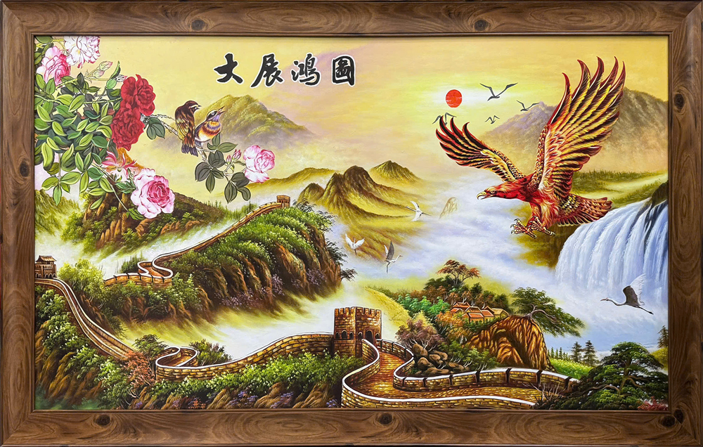 Tranh sơn dầu vạn lý trường thành STT626